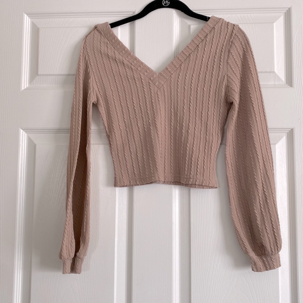 Balloon sleeve top